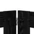 Vrata za pse s postoljem 6 pcs Crni hrast 100 x 60 cm