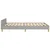 Vidaxl Posteljni okvir brez vzmetnice siv 120x190 cm blago