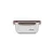 Rectangular food storage container, stainless steel, 500 ml, Flora -