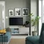 BESTA TV stalaža s vratima, bela Kallviken/Stubbarp/svetlosiva, 120x42x48 cm