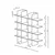 Hanah Home Polica za knjige Shb-017-B, 120x31x120 cm, Siva