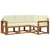 Set vanjskih sofa s jastukom 4 pcs Prirodna i krem