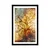 Plakat s paspartujem drevo z rožo življenja - 30x45 silver