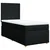 Vidaxl Box spring postelja z vzmetnico črna 100x200 cm blago