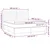 Vidaxl Box spring postelja z vzmetnico LED modra 160x200 cm blago