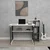 Hanah Home radni sto Saye, 106 cm, antracit / beli