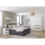 Xora POSTELJA BOXSPRING 120 cm x 200 cm , tekstil antracit