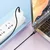 BLAVEC RAPTOR OPLETENI KABEL – TYPE- C NA LIGHTNING – PD 20W 2.4A 3m crno-sivi