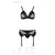 Passion – Nessy tridelni set - S/M