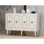 Wallity Komoda Hartin 120x80x30cm Belo-Zlatna