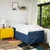 Vidaxl Box spring postelja z vzmetnico modra 90x190 cm blago