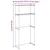 Polica za perilicu rublja Bijelo 70 x 27 x 136 cm Aluminij
