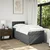 vidaXL vidaXL Box spring postelja z vzmetnico temno siva 90x190 cm blago, (21291962)