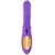 Sweet Smile Thrusting Vibrator with a Moving Ring Purple