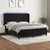 Vidaxl Box spring postelja z vzmetnico LED črna 180x200 cm žamet