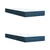 Vidaxl Box spring postelja z vzmetnico modra 200x200 cm blago