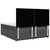Vidaxl Box spring postelja z vzmetnico temno siva 200x200 cm blago