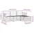 Set vanjskih sofa 4 pcs Bijela 189,5 x 122,5 x 73 cm