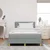 Vidaxl LED Box Spring Postelja Svetlo siva 120 x 190 cm blago