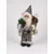 Deda Mraz dekorativna figura 181407-12, 30 cm, Sivo-beli