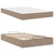 Okvir kreveta s madracem Ostalo 2 pcs Smeđa PVC