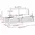 Set vanjskih sofa Bijela 182,5 x 63 x 73 cm Poliester