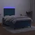 Vidaxl Box spring postelja z vzmetnico LED temno modra 120x200cm žamet