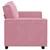 vidaXL Dvosed roza 160x78x84 cm žamet