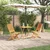 Vidaxl Zložljiv bistro set 3 szt. Rjava Masiven les akacije