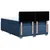 Vidaxl Box spring postelja z vzmetnico modra 140x200 cm blago