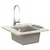 Umivaonik Siva 370 x 460 mm 80% kvarc i 20% smola