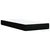 vidaXL Box spring postelja z vzmetnico črna 90x200 cm blago