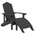 Vrtne stolice Adirondack s osloncem za noge 2 kom HDPE antracit