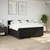 Vidaxl Box spring postelja z vzmetnico črna 180x200 cm blago