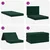 Sofa na razvlačenje 100 x 67 x 45 cm Tamnozelena