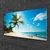 tulup.si Slika na steklu Palm tree beach landscape 120x60 cm 4 obešalnika