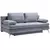 SOFA LEŽAJ tekstil siva