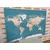 Slika na pluti stilski vintage zemljevid sveta - 90x60 place