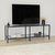 Hanah home TV Komoda Basic Tamnosivo-Crna