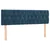 Vidaxl Box spring postelja z vzmetnico temno modra 160x200 cm žamet