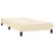 Vidaxl Box spring postelja z vzmetnico LED krem 80x200 cm blago