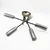 Plafonski luster TESSA 6xG9/5W/230V mesing/dimljeno-crna