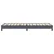 Box spring krevet bez madracem tamnosivi 80 x 220 cm baršunasti