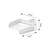RABALUX Gendt Spoljna zidna lampa, LED, IP44, 12W, 800lm, Crna
