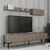 Hanah Home TV komoda sa policama Lyon 2, 180 cm, Krem
