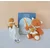 Plyšová líška s mláďatkom Fox Unicef Collection Doudou et Compagnie v darčekovom balení oranžová 25 cm od 0 mes DC3790