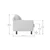 Atelier del Sofa Fotelja Sparrow Loveseat, Teget