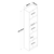 Hanah Home Polica 40x161,8x25cm Orah