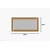 HANAH HOME Ogledalo Pierre Bronze White