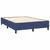 Vidaxl Box spring postelja z vzmetnico LED modra 140x200 cm blago